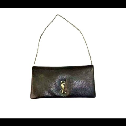 Saint Laurent Calypso 小羊皮粒紋迷你單肩包 WOC