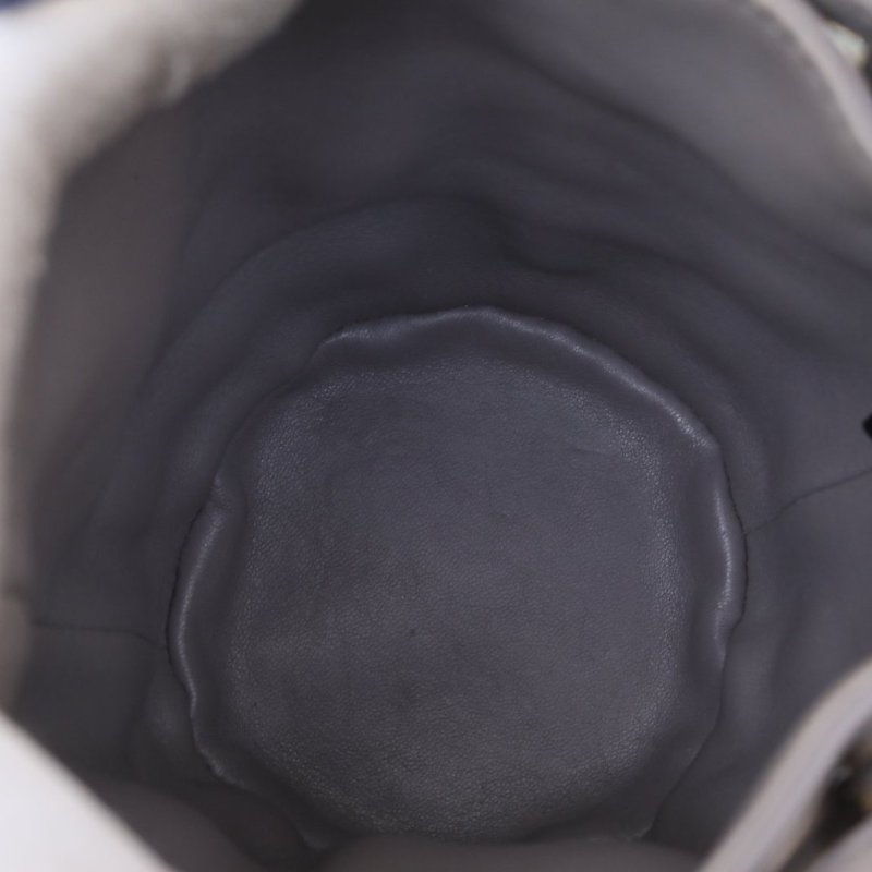 ALEXANDER WANG 灰色羊皮麂皮ROXY鉚釘手提水桶包菜籃子/肩背包-2