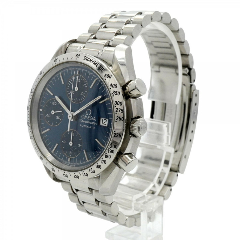 歐米茄超霸系列3511.80藍色錶盤男士腕錶-1