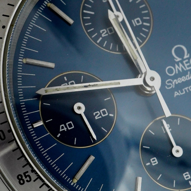 歐米茄超霸系列3511.80藍色錶盤男士腕錶-6