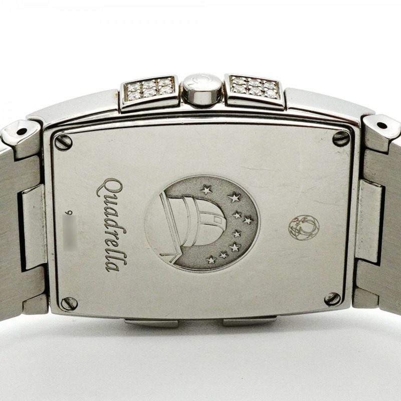 歐米茄星座系列 Quadrella 1586.72 藍色錶盤女錶-4