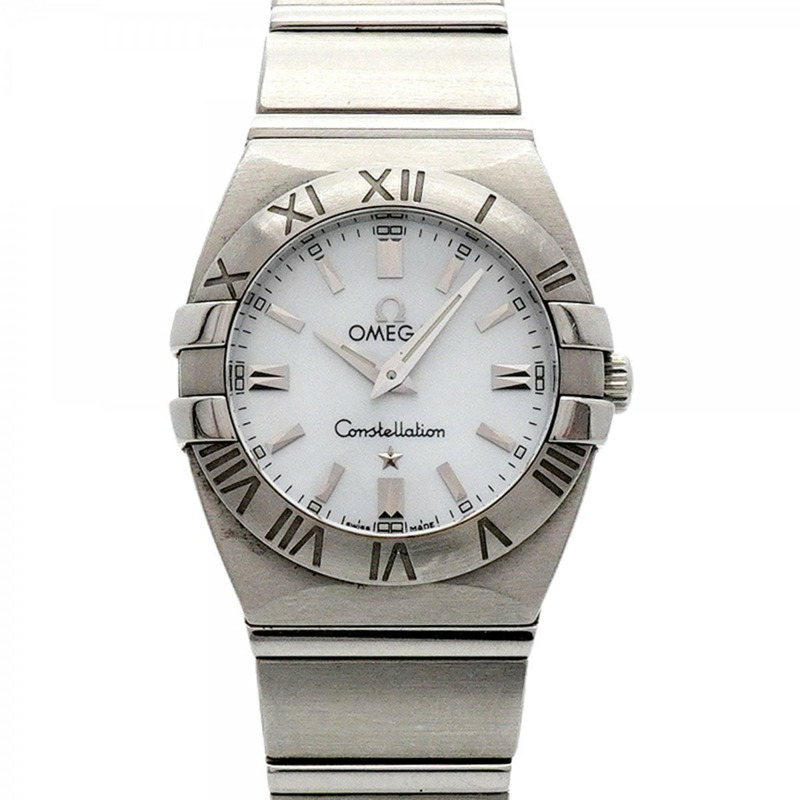 歐米茄星座系列 1581.70 白色錶盤女錶-0