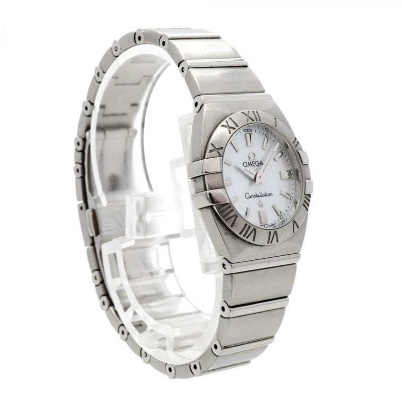 歐米茄星座系列 1581.70 白色錶盤女錶-3