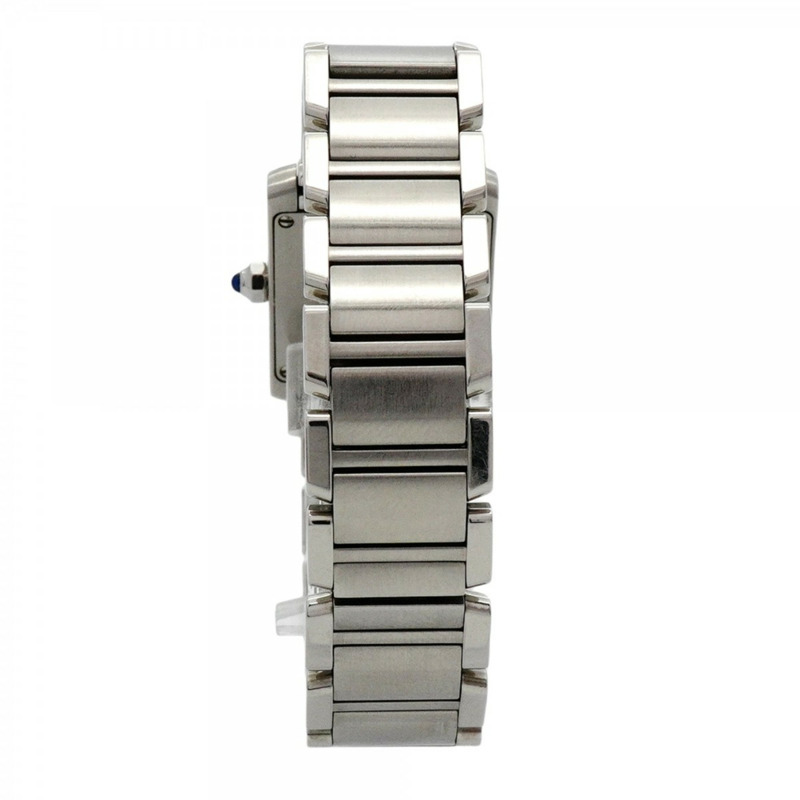 卡地亞 Tank Française SM W51008Q3 白色錶盤女錶-8