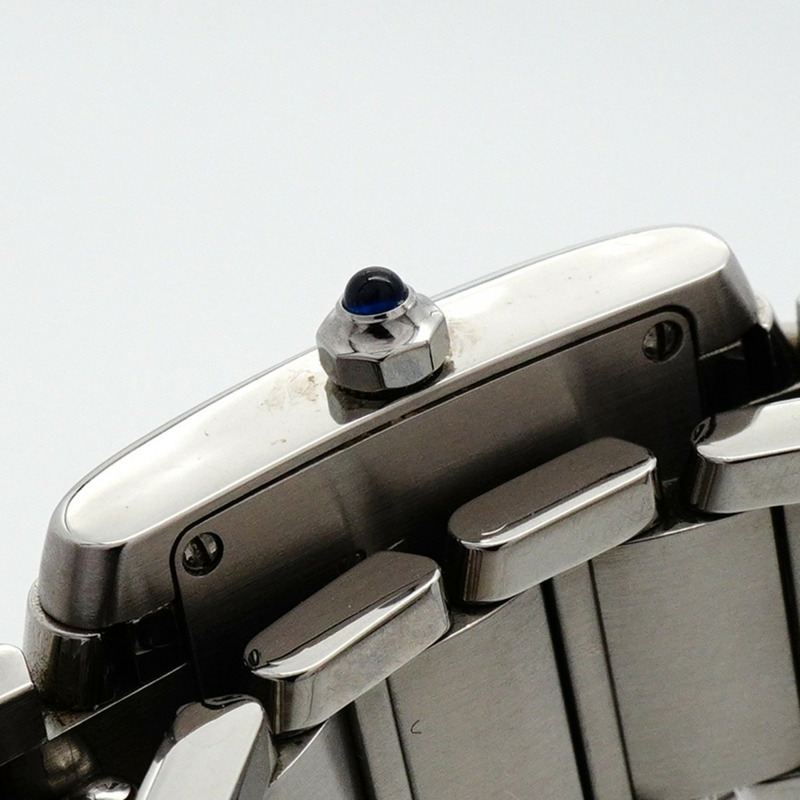 卡地亞 Tank Française SM W51008Q3 白色錶盤女錶-11