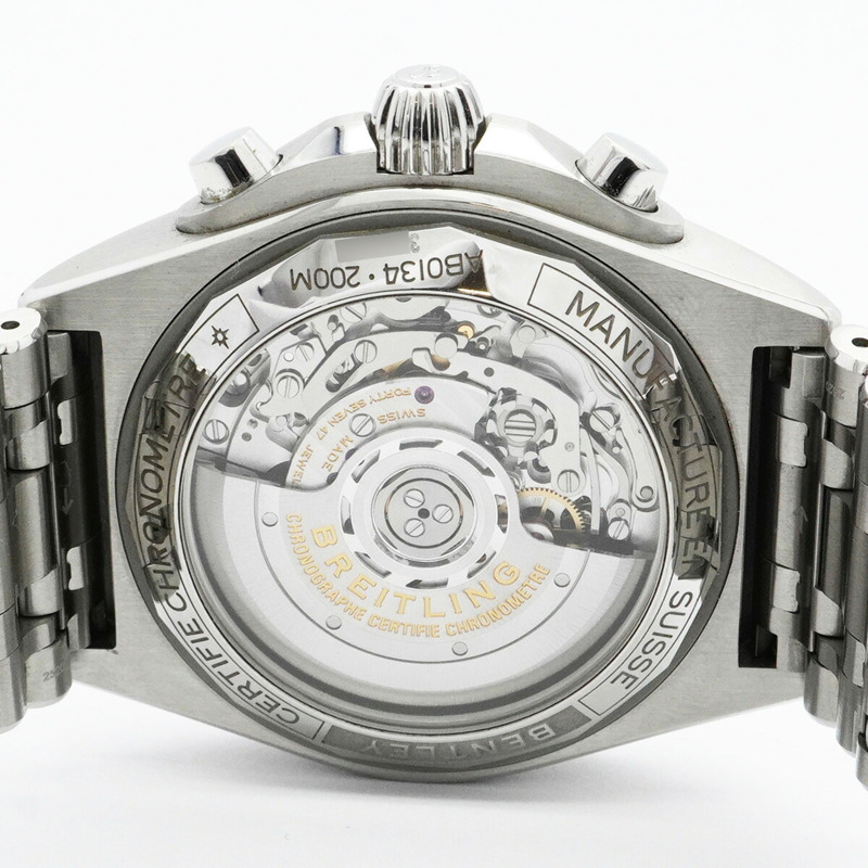 百年靈 Chronomat AB0134 綠色錶盤男士腕錶-5