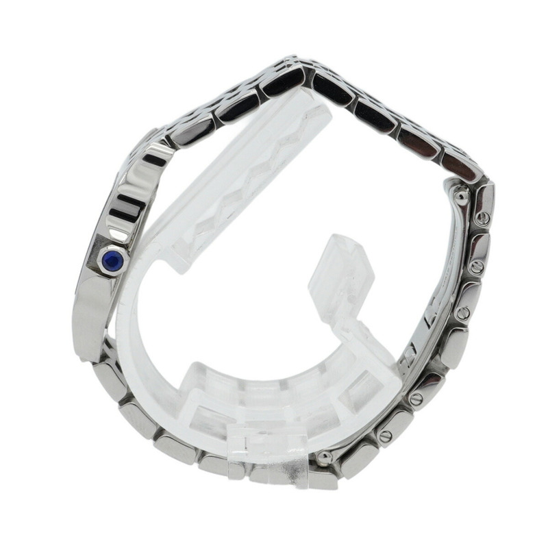 卡地亞 Santos de SM W25064Z5 象牙色錶盤女士腕錶-7