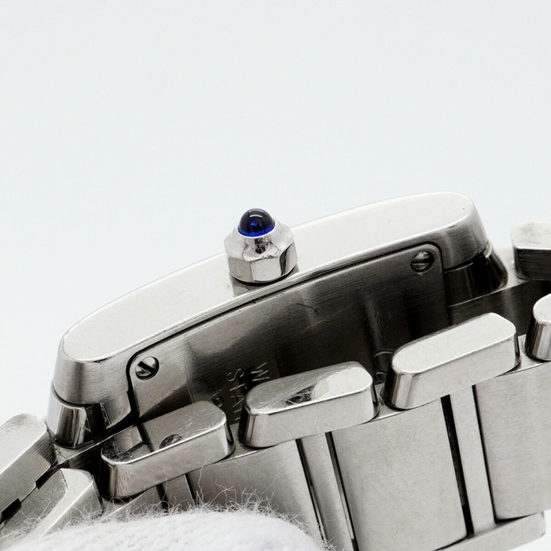 卡地亞 Tank Française SM W51008Q3 象牙色錶盤女士腕錶-10