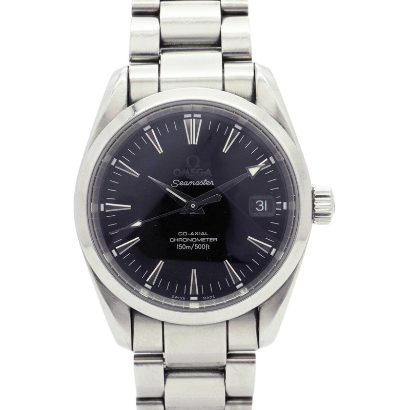 歐米茄海馬系列 2504.50 黑色錶盤男士腕錶-0