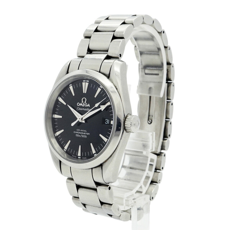 歐米茄海馬系列 2504.50 黑色錶盤男士腕錶-1