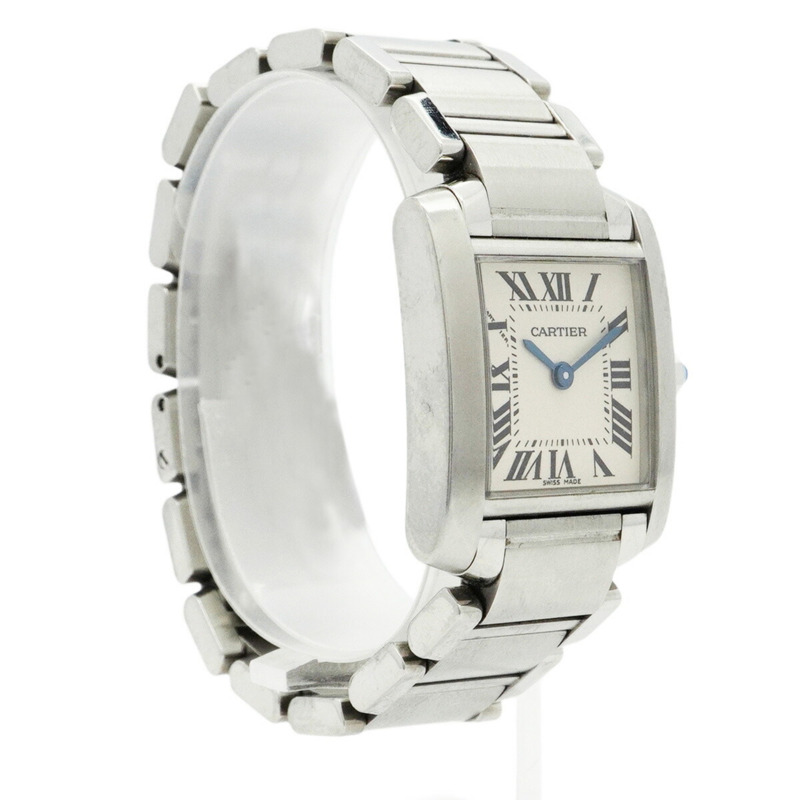 卡地亞 Tank Française SM W51008Q3 象牙色錶盤女士腕錶-2