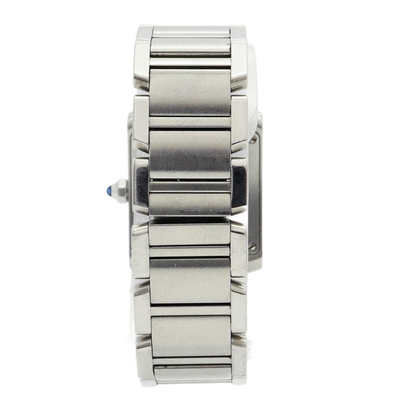 卡地亞 Tank Française SM W51008Q3 象牙色錶盤女士腕錶-6