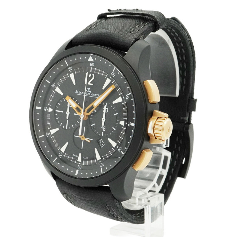 積家 Master Compressor 179.C.C7 黑色錶盤男士腕錶-1