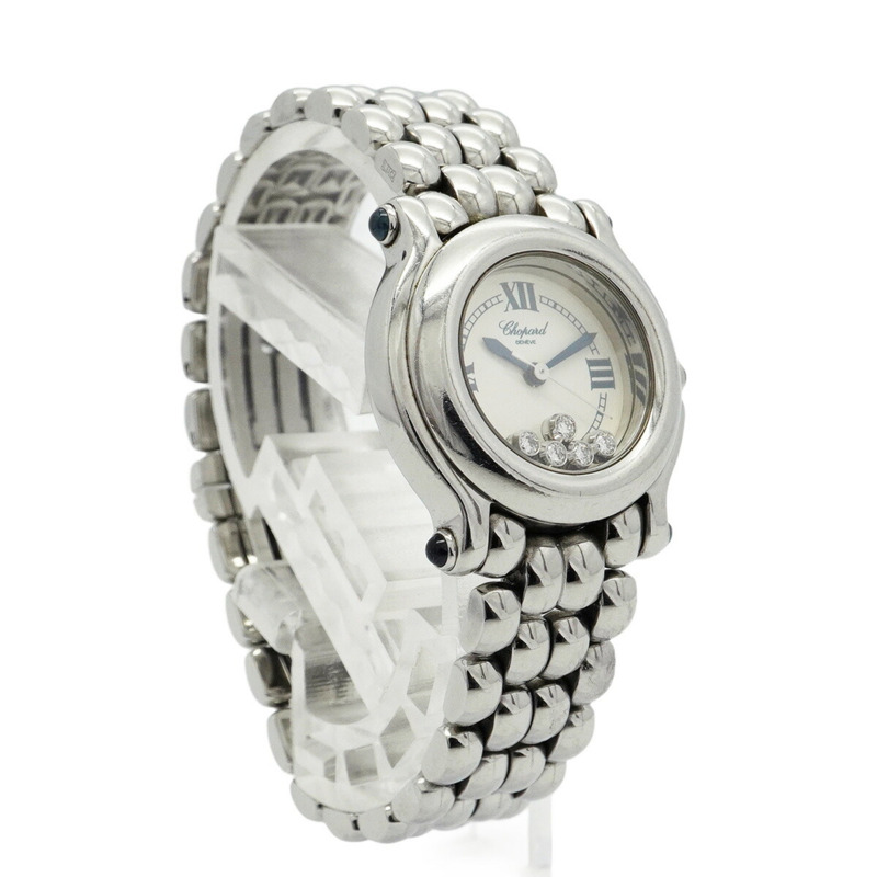 蕭邦 Happy Sport 27 8250-23 白色錶盤女士腕錶-2