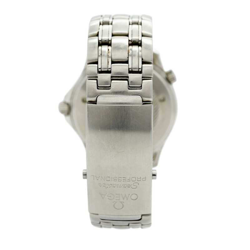 歐米茄海馬系列 2541.80 海軍藍錶盤男士腕錶-7