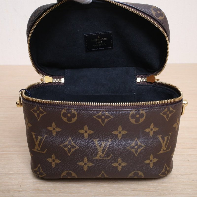 LOUIS VUITTON Vanity化妝包小號19老花PVC金扣2020肩背包-3