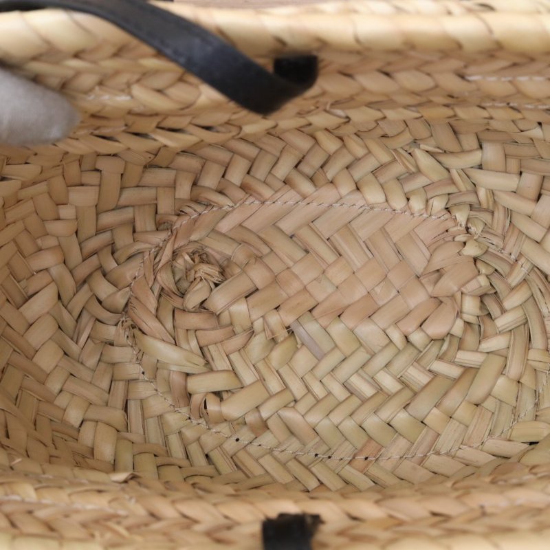 CHLOE 棕色草編淺金扣Sensebasket菜籃子包肩背包-2