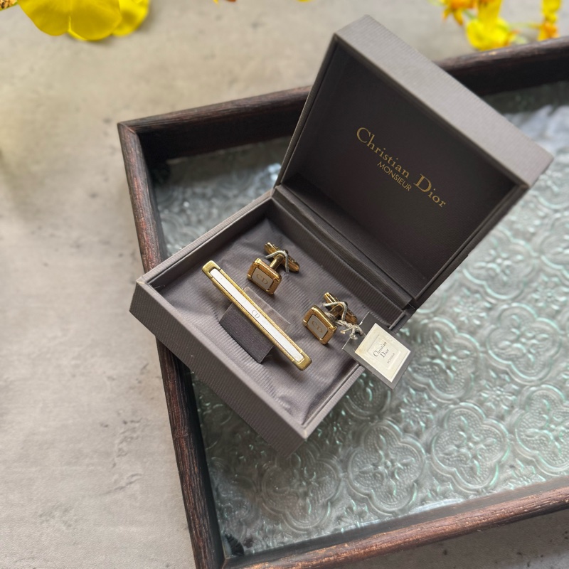 Christian Dior 䄂扣 領帶夾 禮盒套裝 Monsieur-0