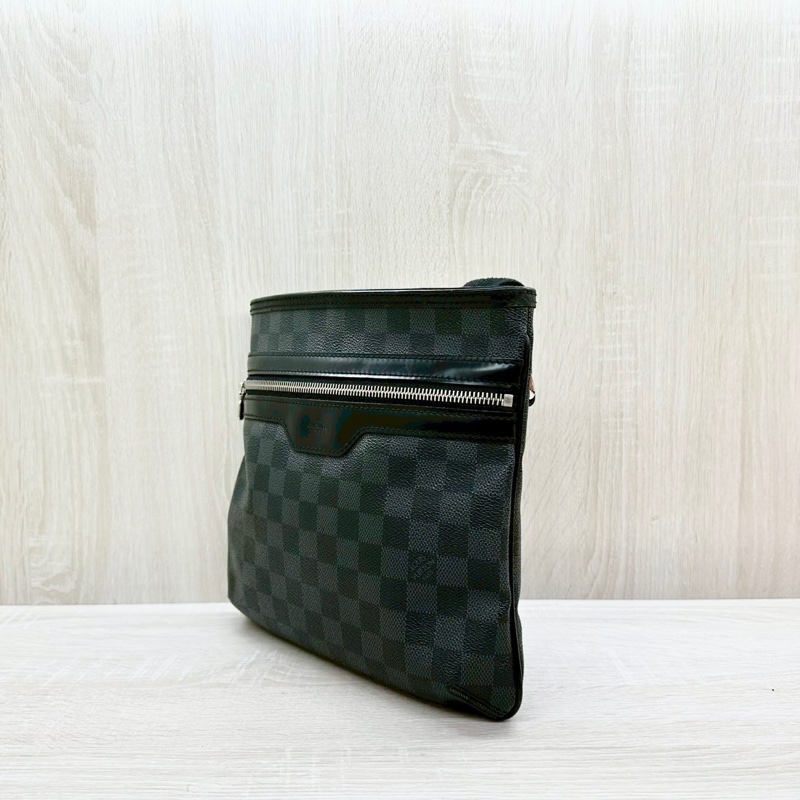 LV黑灰棋盤格日字側背包N58028-3