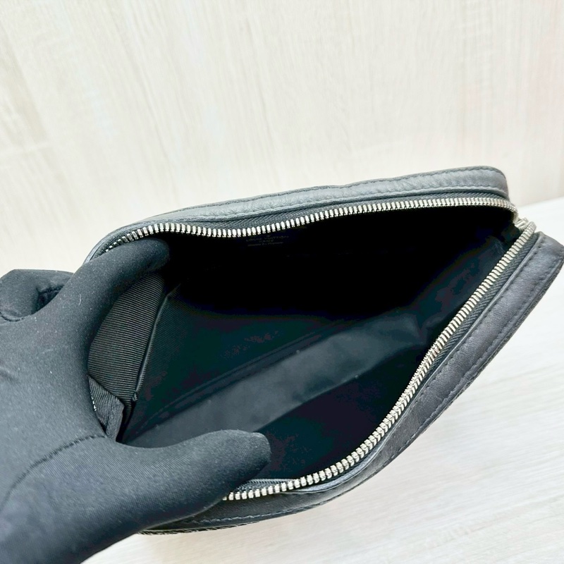 LV黑灰棋盤格帆布三合一斜背郵差包/N50017-8