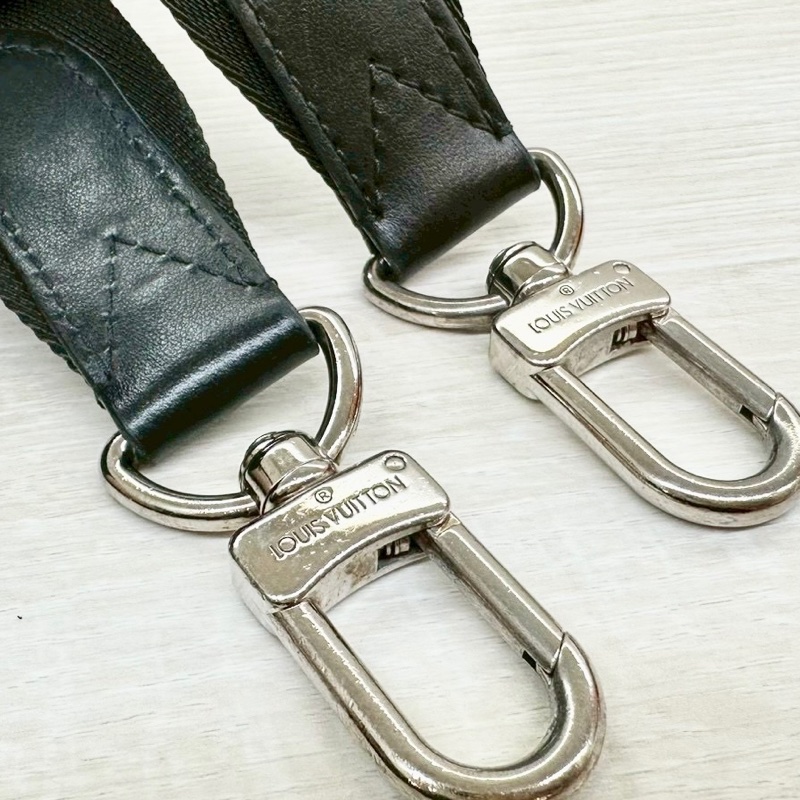 LV黑灰棋盤格帆布三合一斜背郵差包/N50017-14