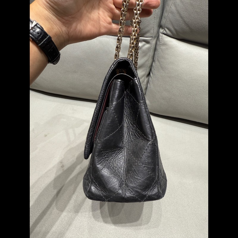 Chanel 黑金20.55大號-3