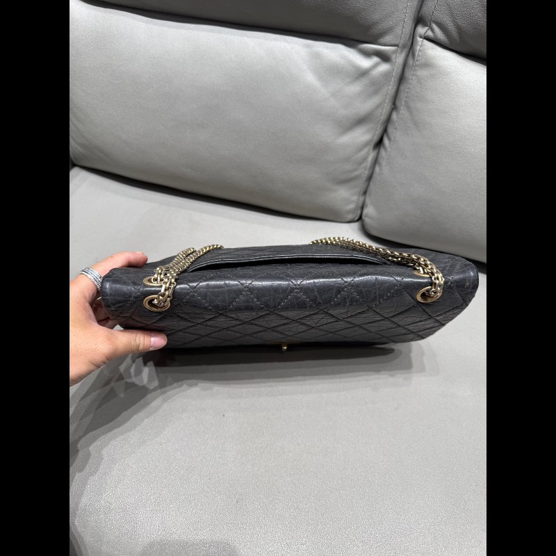 Chanel 黑金20.55大號-5