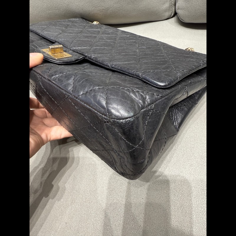 Chanel 黑金20.55大號-12