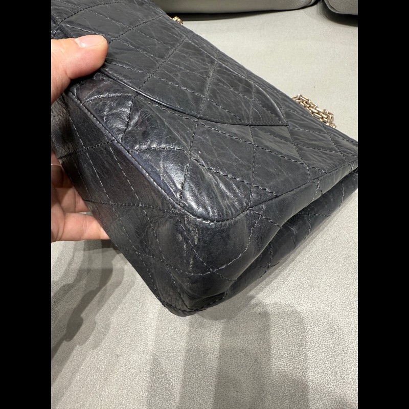 Chanel 黑金20.55大號-14