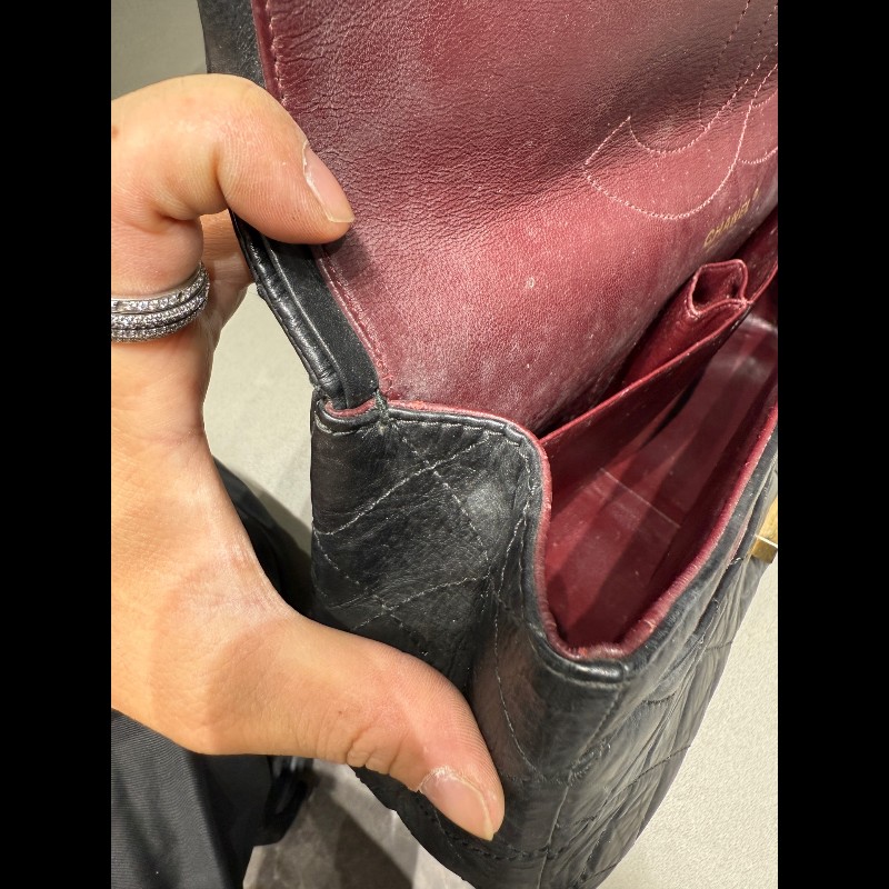 Chanel 黑金20.55大號-15