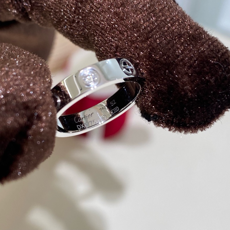 卡地亞Love小號單鑽戒指52號-4