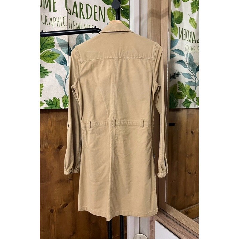 🌟Timberland 經典款 卡其色 工裝洋裝 長袖款 S號(US 4號) 9成新-4