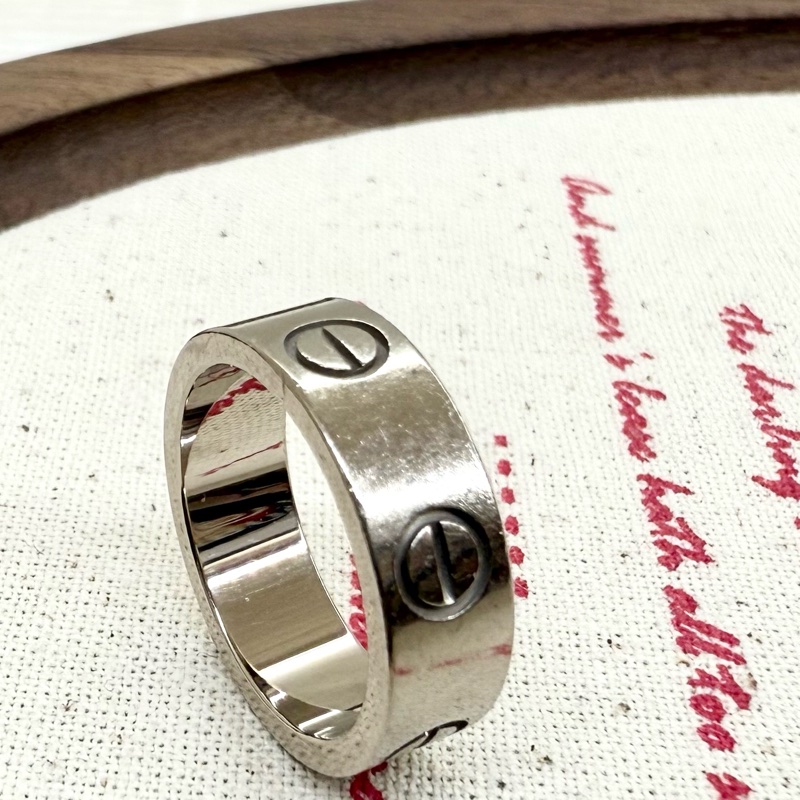 Cartier Love 白K金戒指小型B4085100-6