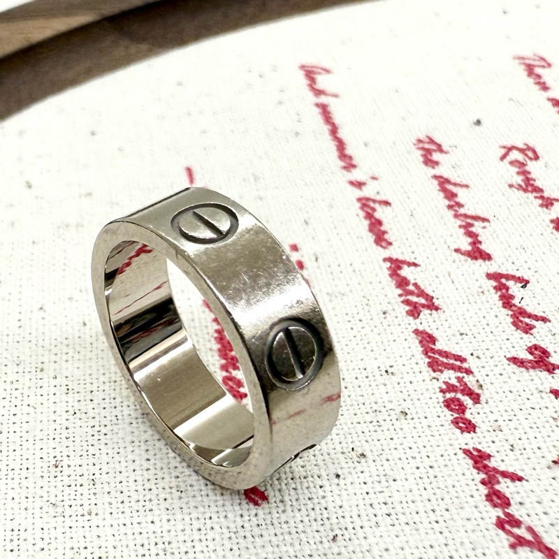 Cartier Love 白K金戒指小型B4085100-8