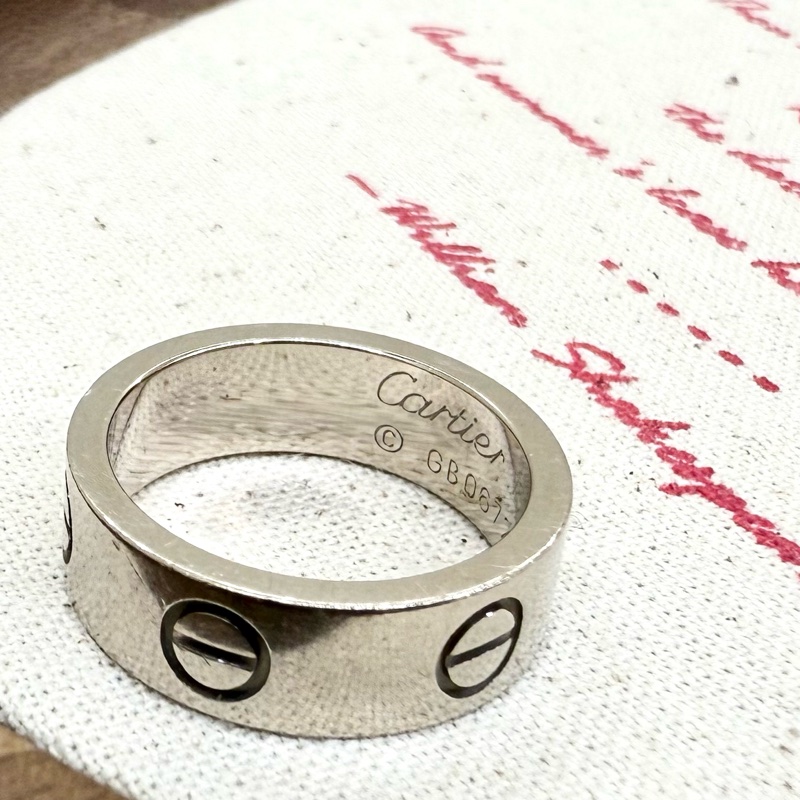 Cartier Love 白K金戒指小型B4085100-10