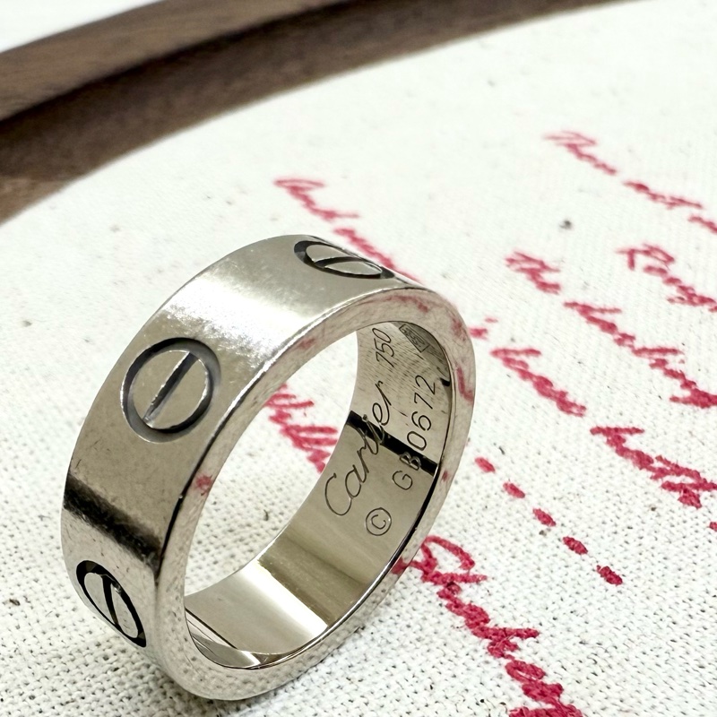 Cartier Love 白K金戒指小型B4085100-11