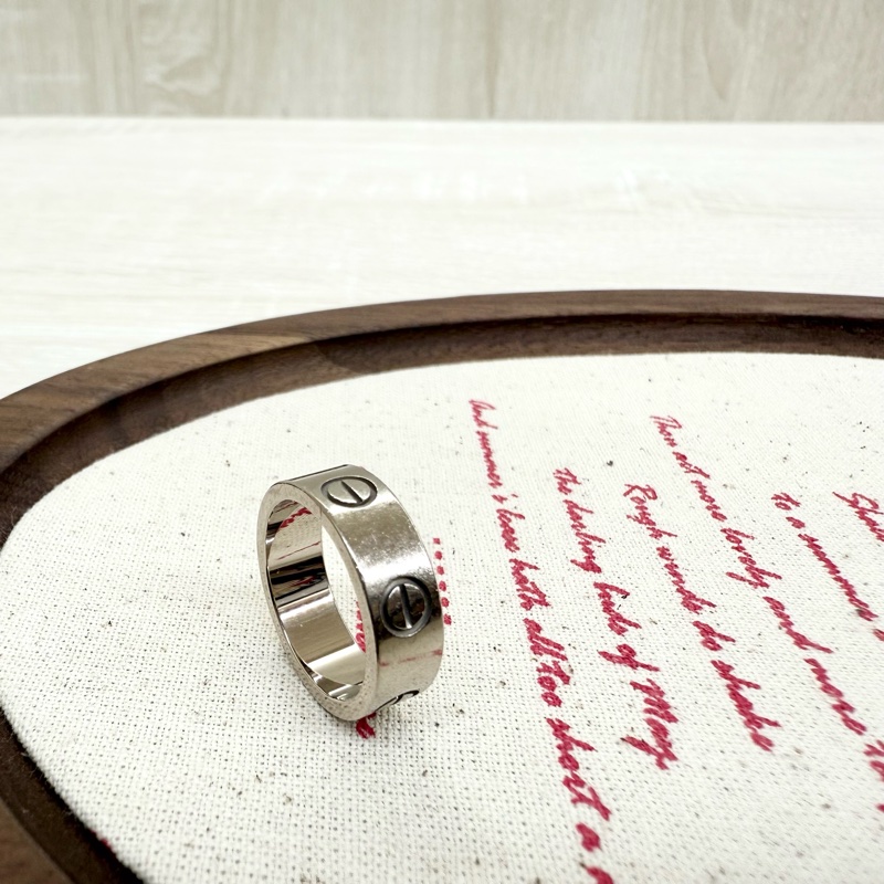 Cartier Love 白K金戒指小型B4085100-2