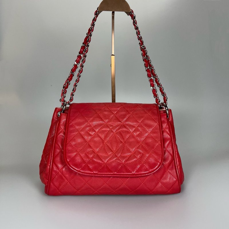 CHANEL 紅荔枝翻蓋三層包-0