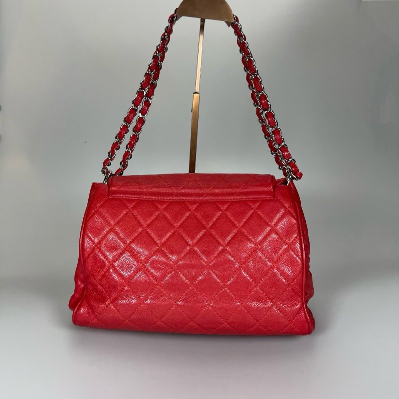 CHANEL 紅荔枝翻蓋三層包-1