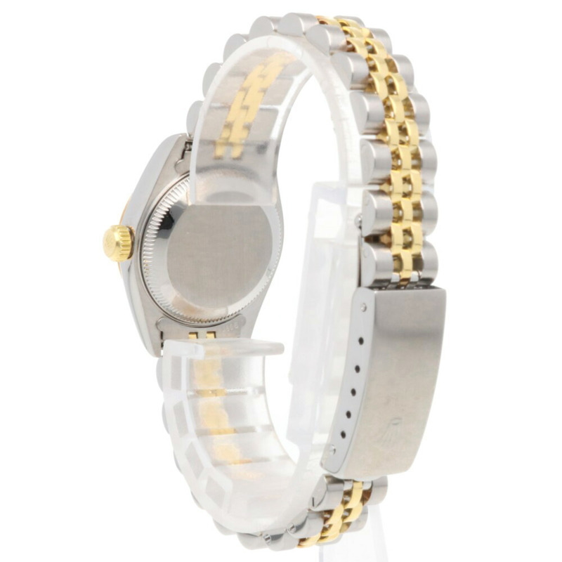 勞力士蠔式恆動日誌型腕錶，不銹鋼材質，型號79173，自動上鍊，經全面翻新和拋光，K字編號，女士款，羅馬數字時標。-4