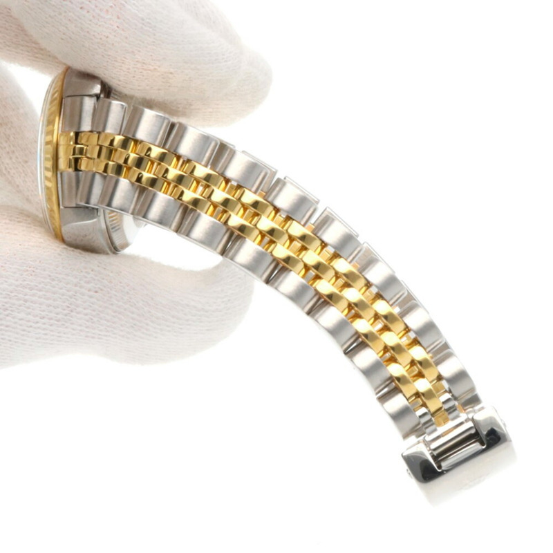 勞力士蠔式恆動日誌型腕錶，不銹鋼材質，型號79173，自動上鍊，經全面翻新和拋光，K字編號，女士款，羅馬數字時標。-9