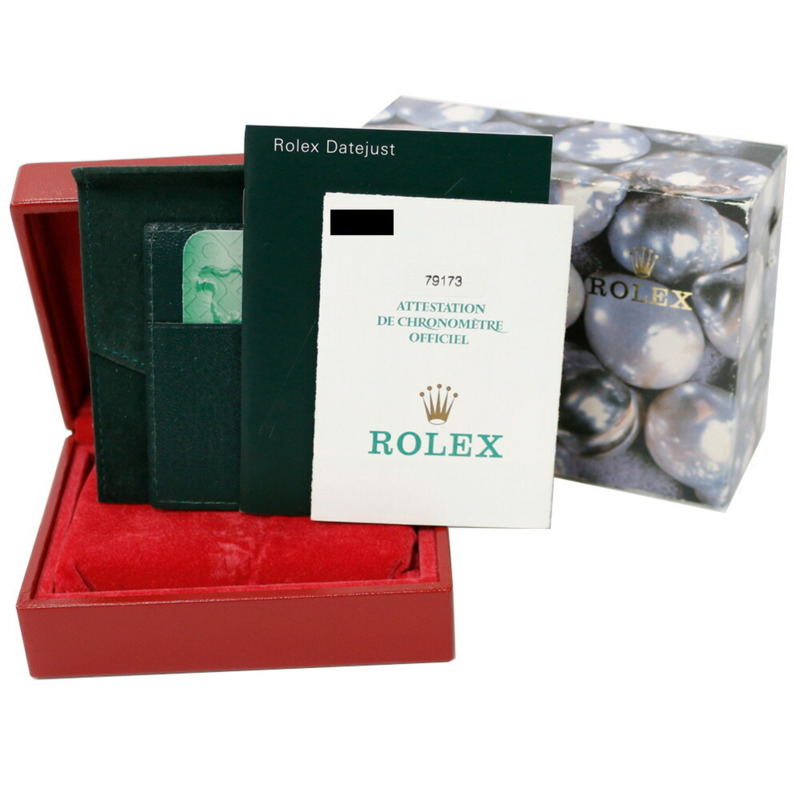 勞力士蠔式恆動日誌型腕錶，不銹鋼材質，型號79173，自動上鍊，經全面翻新和拋光，K字編號，女士款，羅馬數字時標。-12