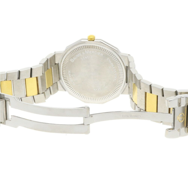 名士 (Baume & Mercier) Riviera 系列腕錶,不鏽鋼材質,型號 5131,石英機芯,男士款,經重新拋光,鑲嵌 11 顆鑽石。-8