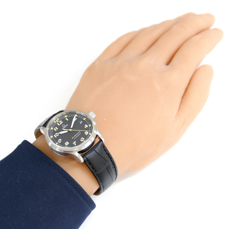 歐米茄 (Omega) 男士腕錶,不銹鋼材質,型號 5200.50,自動上鍊,已翻新拋光,編號 55678XXX-1