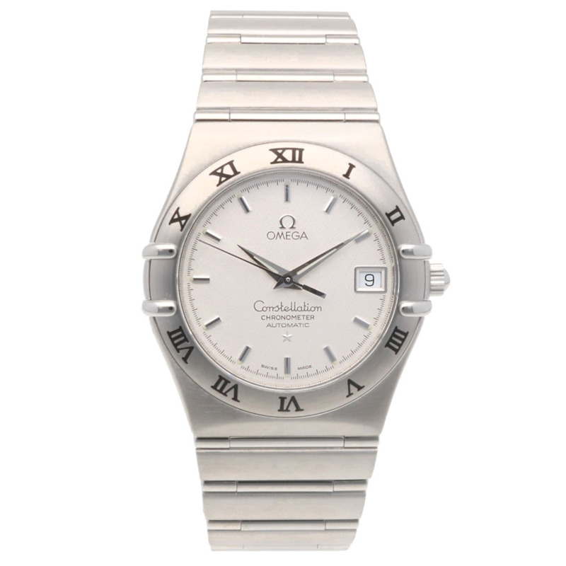 歐米茄星座系列腕錶,不鏽鋼自動上鍊,已翻新拋光,型號80261XXX,男款-7