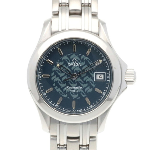 歐米茄海馬120 Jacques Mayol腕錶，不鏽鋼材質，型號25808000，石英機芯，翻新款，型號55545XXX，男士歐米茄