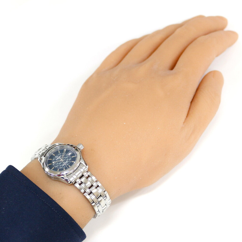 歐米茄海馬120 Jacques Mayol腕錶,不鏽鋼材質,型號25808000,石英機芯,翻新款,型號55545XXX,男士歐米茄-1