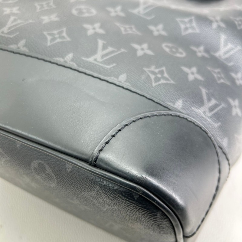 LOUIS VUITTON Steamer 經典老花鎖扣百搭通勤 帆布 小盒子書包背包雙肩包-9
