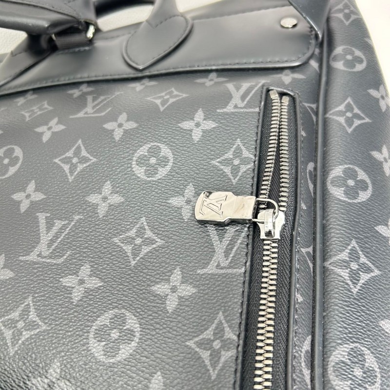 LOUIS VUITTON Steamer 經典老花鎖扣百搭通勤 帆布 小盒子書包背包雙肩包-11