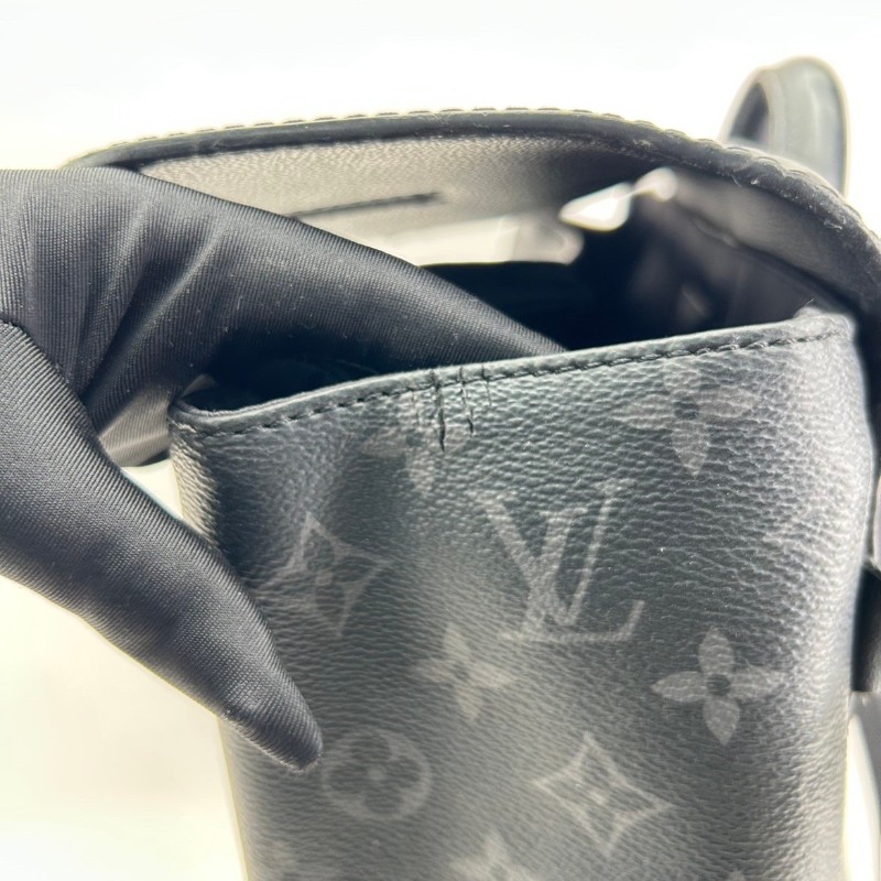LOUIS VUITTON Steamer 經典老花鎖扣百搭通勤 帆布 小盒子書包背包雙肩包-12
